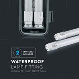  LED tehničko rasvetno telo za fluorescentne cevi T8 2xG13/22W/230V IP65 4000K 156 cm | Eponuda.com
