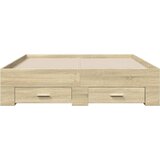  Okvir za krevet s ladicama boja hrasta 140x190 cm drveni | shoptok.hr
