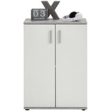 Furnova FMD Omarica z 2 vrati bela in siva, (21930171) | Shoptok.si