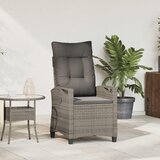  Ležaljka u vrtu Siva i tamno siva 56 x 60 x 112 cm poliratan | shoptok.hr