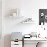  Polica na zidu Zidne 2 pcs Bijeli mramor 50 x 23,5 x 4 cm | shoptok.hr