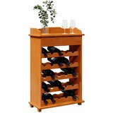  Stalak za vino Smeđa 58 x 28 x 90 cm Čvrsto borovo drvo | shoptok.hr