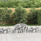  Obokane gabion košare 4 kosi 200x50x40/60 cm pocinkano železo Cene