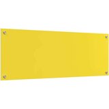 vidaXL Zaščita za kuhinjo 2 pcs Rumena 110 x 40 cm kaljeno steklo | Shoptok.si