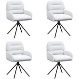  Okretne blagovaonske stolice 4 pcs Umjetna koža Bijela | Eponuda.ba