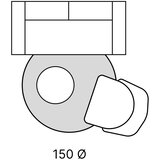 Villeroy & Boch Antracitno sivi okrugao tepih ø 160 cm Leon – | shoptok.hr