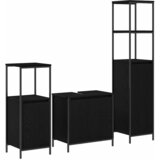  Set namještaja za kupaonicu 3 pcs Crni hrast Konstruirano drvo | Eponuda.com