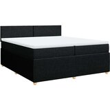  Krevet s oprugama i madracem crni 200x200 cm od tkanine | shoptok.hr