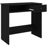 vidaXL Pisalna miza črna 80x40x75 cm iverna plošča | Shoptok.si