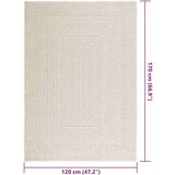  Tepih ZIZUR 120 x 170 cm s izgledom jute unutarnji i vanjski | shoptok.hr