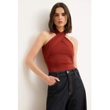 TRENDYOLMILLA Ženski bodi TWOSS26BD00019, Bordo Cene