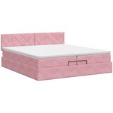  Podesivi krevet s madracem Ružičasta 200 x 200 cm Baršun | shoptok.hr