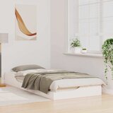 Krevetna konstrukcija Bijelo 80 x 210 cm Čvrsto borovo drvo | shoptok.hr