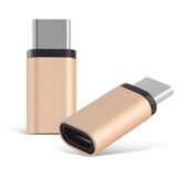  Adapter Type-C muški na Micro USB ženski roze zlatni Cene