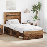  Krevetna konstrukcija Staro drvo 90 x 200 cm Čvrsto borovo drvo | shoptok.hr