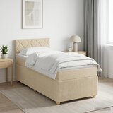  Boxspring krevet s madracem Krem 80 x 200 cm Tkanina | shoptok.hr