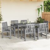  Vrtni jedilni stol 6 pcs Svetlo siva 65,5 x 55,5 x 88cm, (5000045044) | Shoptok.si