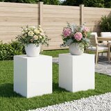  Stalak za biljke 2 pcs Bijela 30 x 30 x 40 cm Čelik | shoptok.hr