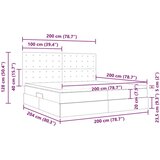  Postelja z dodatnim prostorom za shranjevanje in LED osvetlitvijo, (5000101312) | Shoptok.si