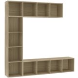 Furnova Knjižna omara/TV omara 3-delna sonoma hrast 180x30x180 cm, (21924758) | Shoptok.si