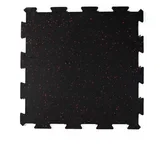 Una-Zorčić Gumena podna puzla sa flekicama 50x50cm, Crno-crvena
