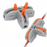 Rosfix ELEKTRIČNI TRIKRATNI PRIKLJUČEK T11 – SPONKA 3-PIN, 400 V, 32 A, 0,08–4,0 MM² | HITRO POVEZOVANJE BREZ ORODJA | ZA ELEKTRIČNE INŠTALAC, (5000068558) | Shoptok.si