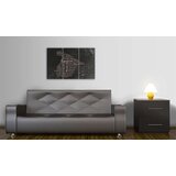  Slika - Text map of Spain on the blackboard - triptych 120x80 | shoptok.hr