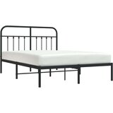 vidaXL Metalni okvir za krevet s uzglavljem crni 150x200 cm | shoptok.hr
