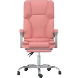 vidaXL Masažni pisarniški stol roza umetno usnje, (21378283) | Shoptok.si