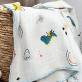 Baby Textil tetra pelena za bebe od muslina Dino | ePonuda.com