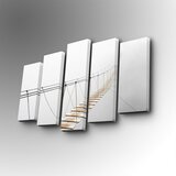 Wallity 5PUC-100 multicolor decorative canvas painting (5 pieces)