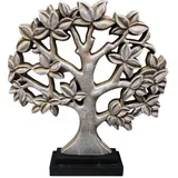 Dekoracija za stol Stablo 27,5x6x30,5cm 25AB1355 siva
