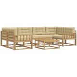  Set vanjskih sofa 5 kom. Bijela i bež | shoptok.hr
