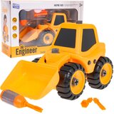  Buldožer za sastavljanje 18 cm - žuti | Shoptok.si