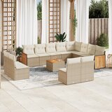  13-dijelni set vrtnih sofa s jastucima poliratan Bež | shoptok.hr