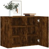 vidaXL Stenska omarica dimljeni hrast 75x35x60 cm inženirski les Cene