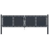  Vrtna vrata iz jekla 300x75 cm antracitna | Shoptok.si