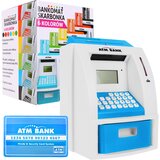  Kasica prasica u obliku bankomata s karticom za bankomat - svjetlo plava | shoptok.hr