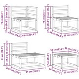  Set sofe 7 Komad Prirodna Čvrsto drvo akacije | shoptok.hr