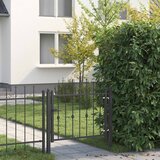  Ogradna vrata HORST 100 x 75 cm Metal Crna Može se zaključati | shoptok.hr