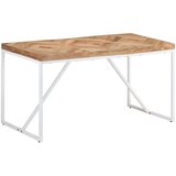  Blagovaonski stol 140 x 70 x 76 cm masivno drvo bagrema i manga | shoptok.hr