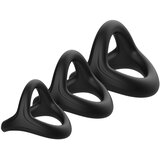 Pulselock Taur - Y-oblikovan obroček za penis in moda (črn) - M | Shoptok.si