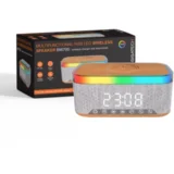bluetooth zvučnik, wireless punjač i alarm/sat gigatech BW700 rgb