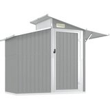  Vrtno spremište sivo 270 x 130 x 208,5 cm od pocinčanog čelika | Eponuda.com