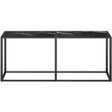  Konzolni stol boja crnog mramora 180x35x75,5 cm kaljeno staklo | shoptok.hr