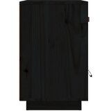  Noćni ormarići 2 kom crni 40 x 34 x 55 cm od masivne borovine | shoptok.hr