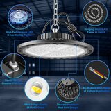 YIQIBRO 2x LED UFO industrijska svetilka 100 W 10000 lm | Shoptok.si