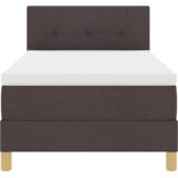 vidaXL krevet s kutijom s madracem i led tamno smeđa 90x200 cm tkanina | shoptok.hr