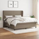 The Living Store Box spring postelja z vzmetnico taupe 180x200 cm blago - Box Spring Postelja, (21514193) | Shoptok.si