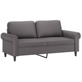  3-dijelni set sofa s jastucima sivi od umjetne kože | shoptok.hr